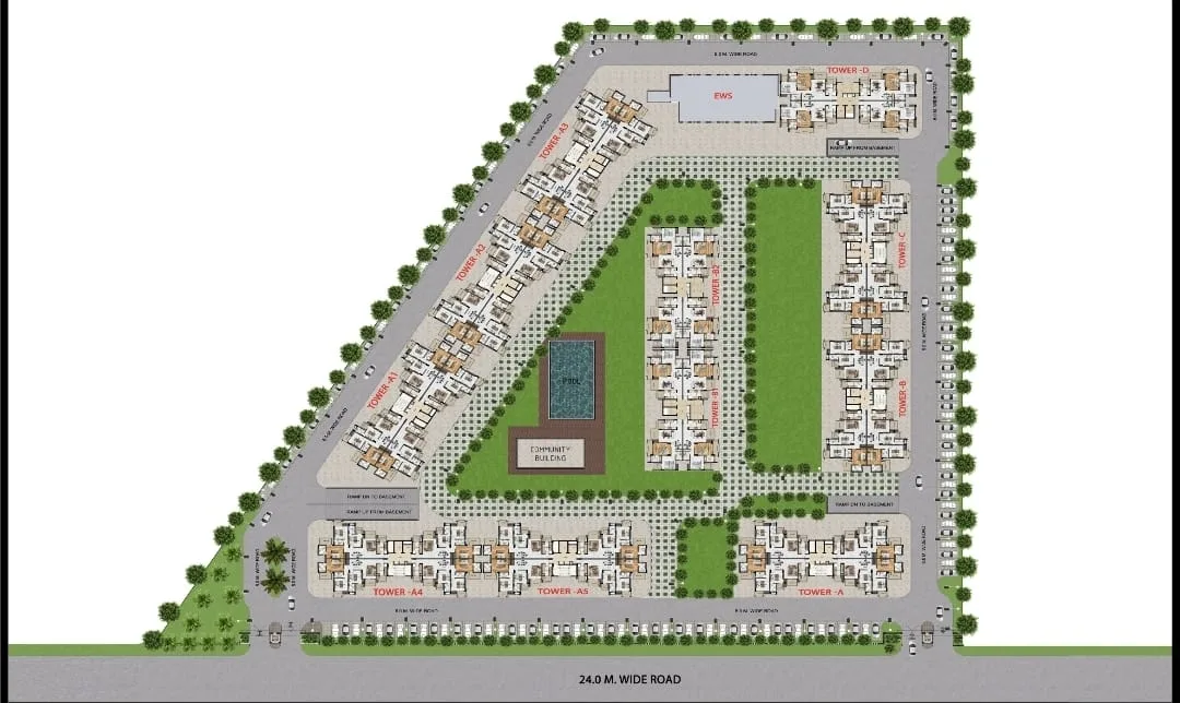 Royal Residency 3 BHK Flats in Sector 89 Faridabad